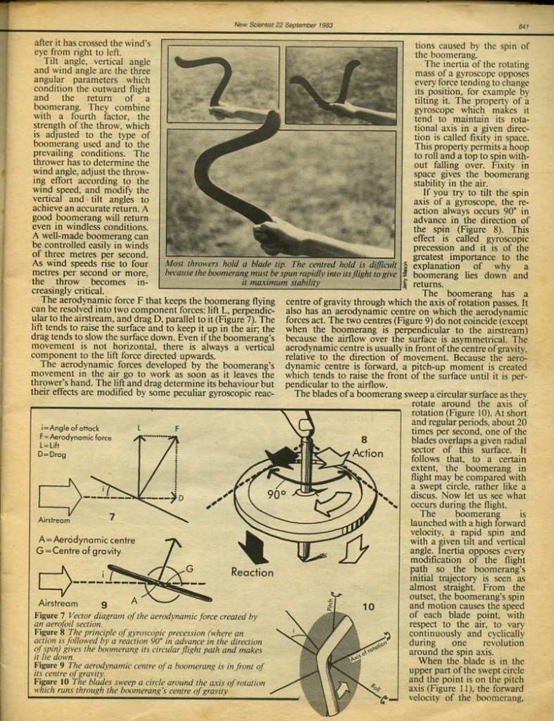 Boomerang Article with David Schummy